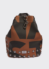 Load image into Gallery viewer, Hype Black N’ Metal Backpack EA Logo Brown Nikel Elena Athanasiou
