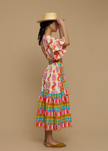 Load image into Gallery viewer, MAXI DRESS NAXOS (NAXOS CUSHION MULTI BEIGE PRINT) MELIΤTA
