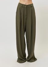 Load image into Gallery viewer, JOSEFINE STRIPPED PANTS KHAKI STRIPES SUNSETGO
