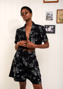 MI LUV YUH CROP BLAZER BLACK ARPYES