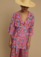 Load image into Gallery viewer, SHIRT KOUFONISI (AMORGOS RECTANGULAR PINK PRINT)MELITTA
