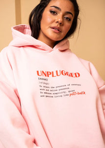 Hooded Φούτερ Blouse Ροζ Unplugged Μπλούζα Με Κουκούλα Petit Boutik