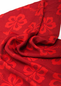 HIBISCUS LARGE SCARF RED ARPYES