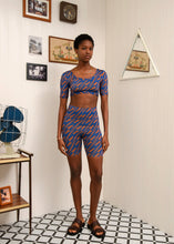 Load image into Gallery viewer, CHILL ISLAND CROP TOP BLUE ARPYES
