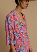 Load image into Gallery viewer, SHIRT KOUFONISI (AMORGOS RECTANGULAR PINK PRINT)MELITTA

