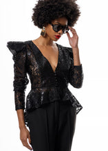Load image into Gallery viewer, YVONNE TOP BLACK A PIECE OF ME
