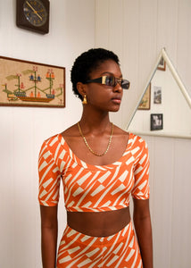 CHILL ISLAND CROP TOP ORANGE ARPYES