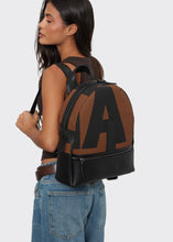 Load image into Gallery viewer, Backpack Large EA Logo Brown Elena Athanasiou
