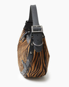 Hype Vegan Baguette Zebra Brown ELENA ATHANASIOU