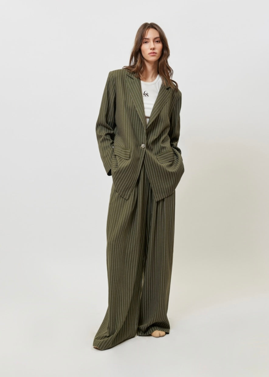 JOSEFINE BLAZER KHAKI STRIPES SUNSETGO