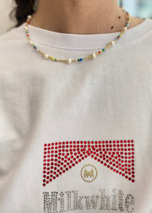 NECKLACE WITH PEARLS SHINE