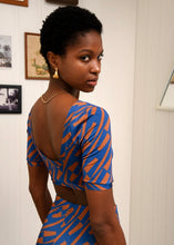 Load image into Gallery viewer, CHILL ISLAND CROP TOP BLUE ARPYES
