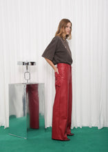 Φόρτωση εικόνας στο εργαλείο προβολής Συλλογής, PURPOSE FAUX LEATHER PANTS RED ARPYES
