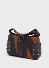 Load image into Gallery viewer, City Lady Clutch Logo Brown Elena Athanasiou
