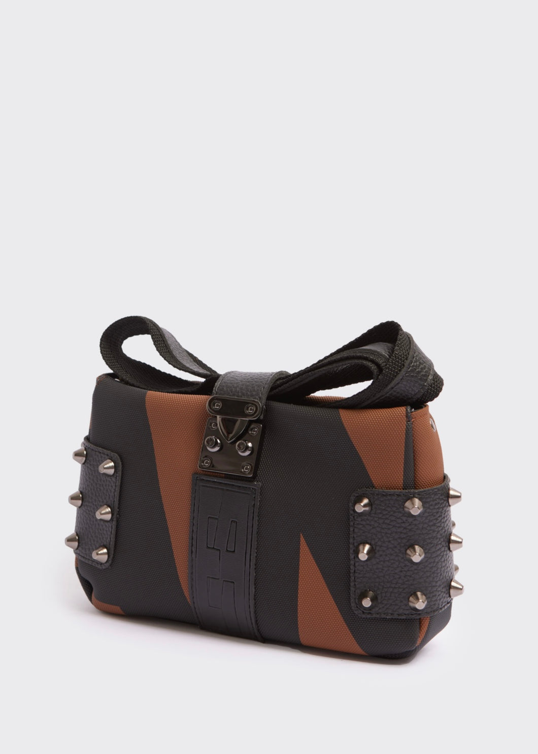 City Lady Clutch Logo Brown Elena Athanasiou