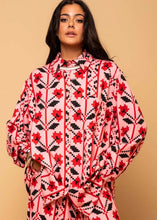 Load image into Gallery viewer, Maya Shirt Pink Pixel Flowers Πουκάμισο Petit Boutik

