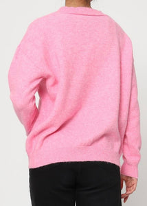 CAROLINA WITH V SWEATER PINK TOUCHE