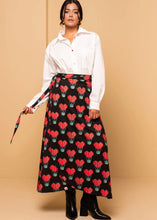 Φόρτωση εικόνας στο εργαλείο προβολής Συλλογής, Klara Wrap Skirt Pixel Balloons Hearts Φούτερ Δετή Φούστα Petit Boutik
