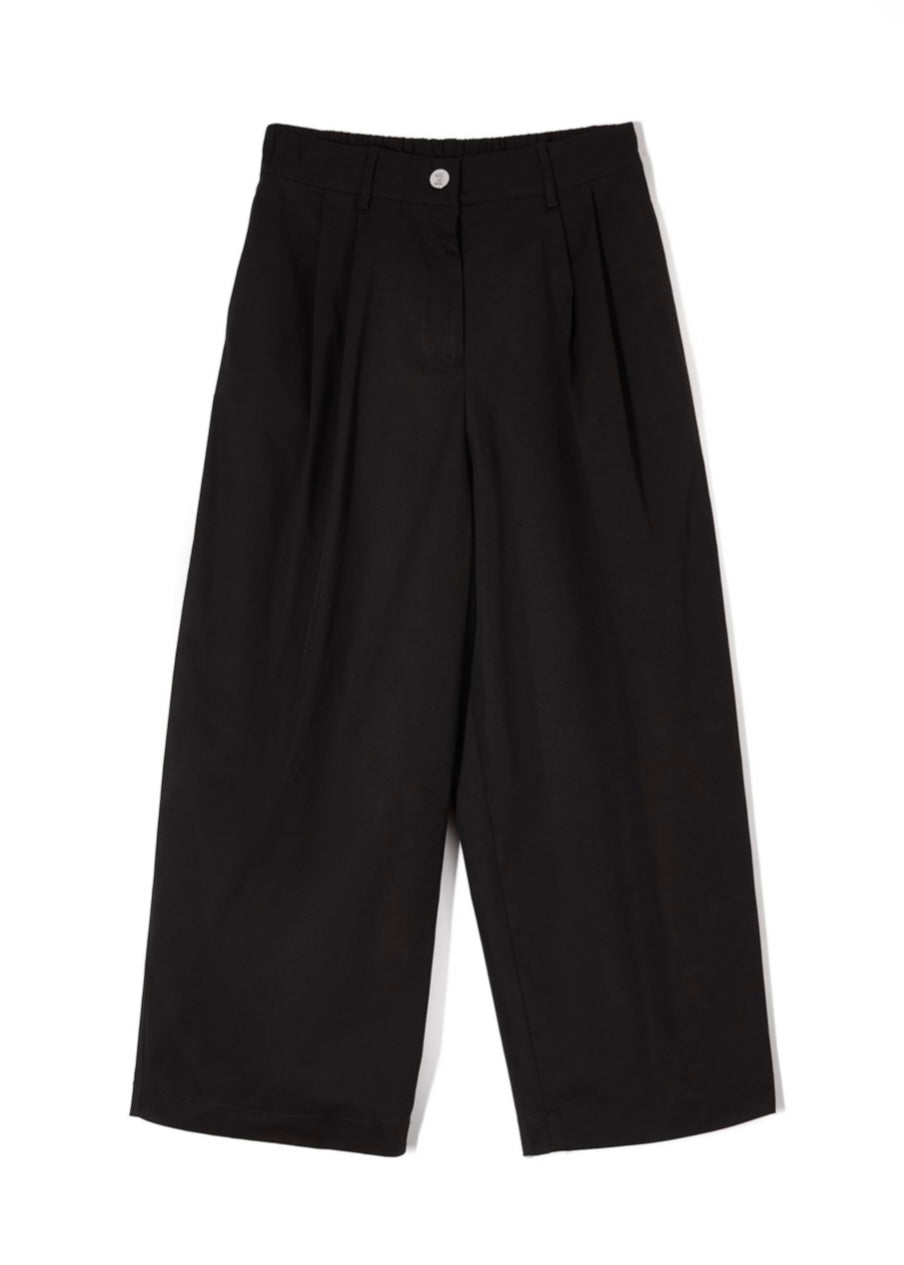 CLASSIC CROPPED PANTS BLACK MILKWHITE