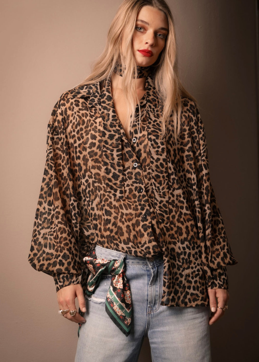 SERENA (LEOPARD) shirt BEEME