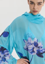 Load image into Gallery viewer, ARIANE TUNIC AQUA FLORAL SUNSETGO
