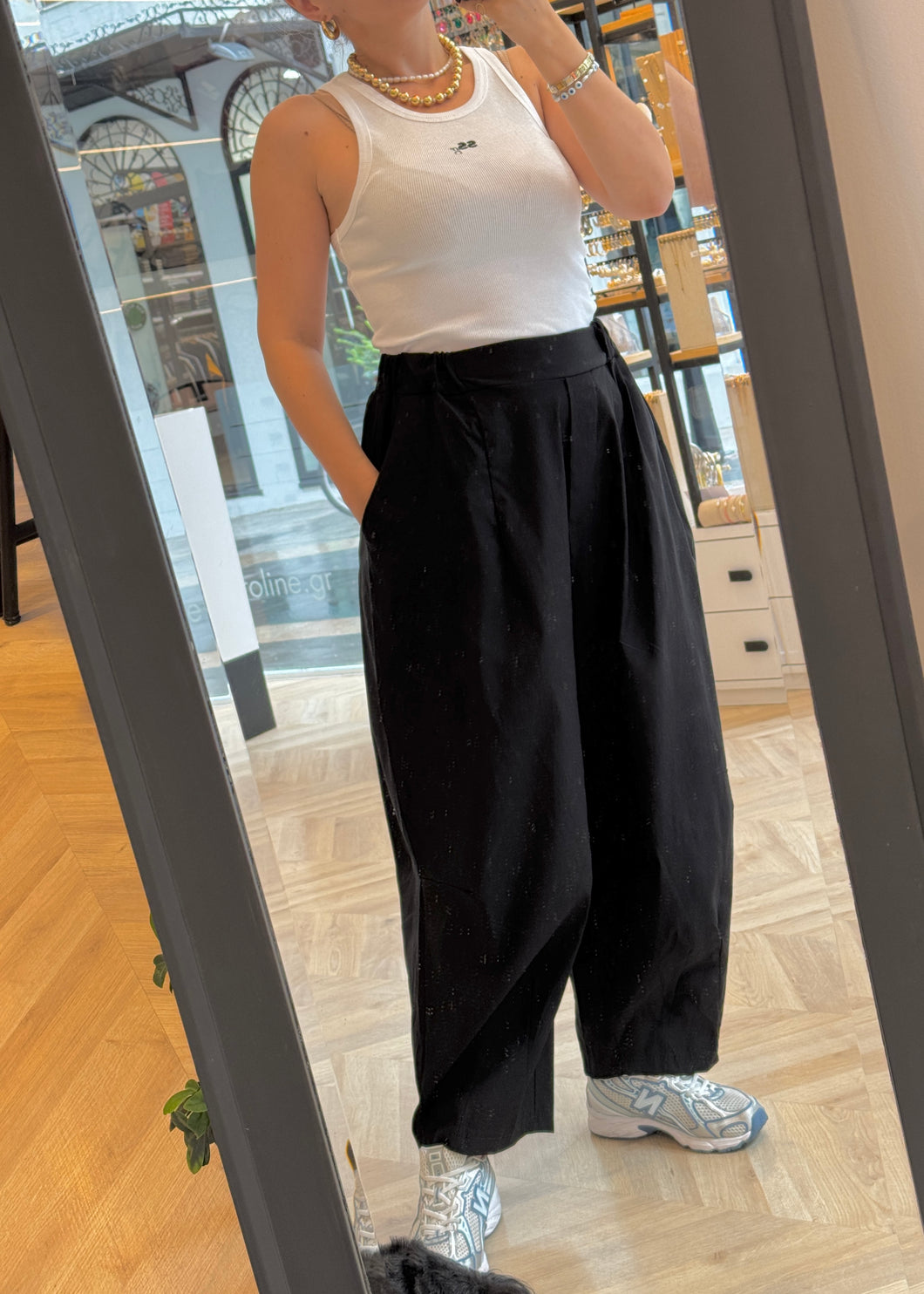 SLOUCHY PANTS BLACK PALOMAS Y MARGARITAS