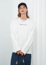 Load image into Gallery viewer, SELF CONTROL LONG SLEEVE T-SHIRT WHITE
