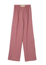 Load image into Gallery viewer, CARGO PANTS VICHY RED MILKWHITE
