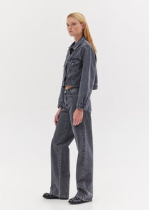 LILY STRAIGHT JEANS (GREY) SUNSETGO