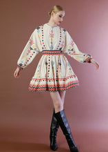 Load image into Gallery viewer, MARGOT SHORT DRESS BEIGE BEEME
