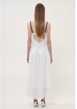 Load image into Gallery viewer, MIDI DRESS EMBROIDERY WHITE BOOM
