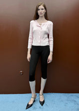 Load image into Gallery viewer, KNIT CARDIGAN WITH PEARLS PINK MILKWHITE
