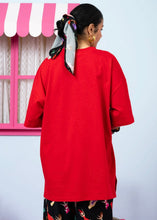 Load image into Gallery viewer, T-shirt Blouse Κόκκινο “Petit Girls Club” Κοντομάνικο Μπλουζάκι Petit Boutik
