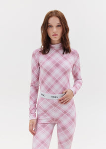 GILDA TOP (PINK PLAID) SUNSETGO