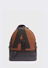 Load image into Gallery viewer, Backpack Large EA Logo Brown Elena Athanasiou
