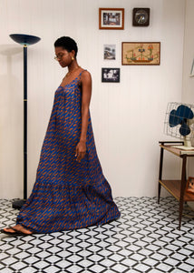 CHILL ISLAND FRILLED DRESS BLUE ARPYES