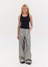 Load image into Gallery viewer, INAYA LEATHER PANTS (SILVER) SUNSETGO
