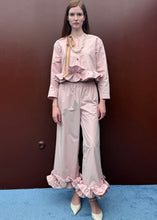 Load image into Gallery viewer, PINK PANTS WITH FLOWERS MILKWHITE
