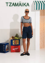 Load image into Gallery viewer, ROOTS CROP TOP NAVY BLUE ARPYES
