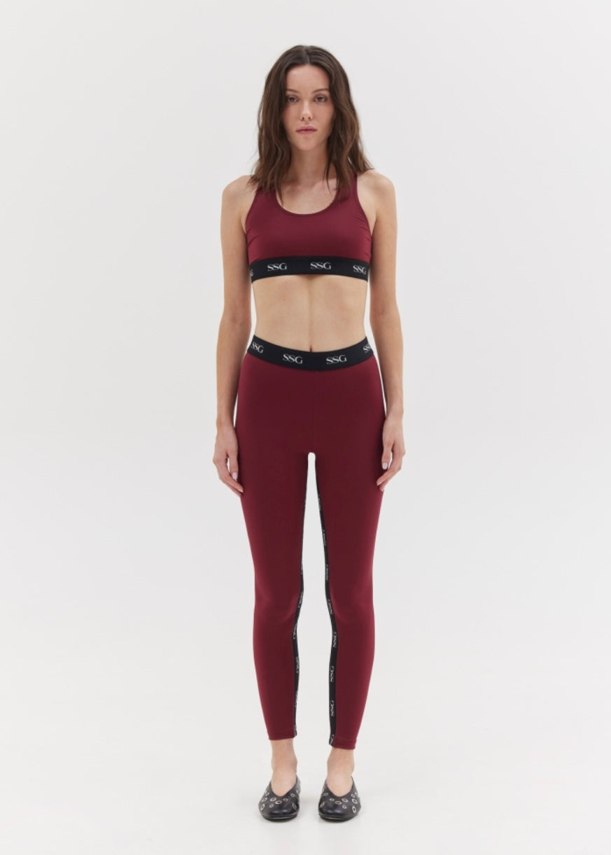 MIHA LEGGINGS (BURGUNDY) SUNSETGO