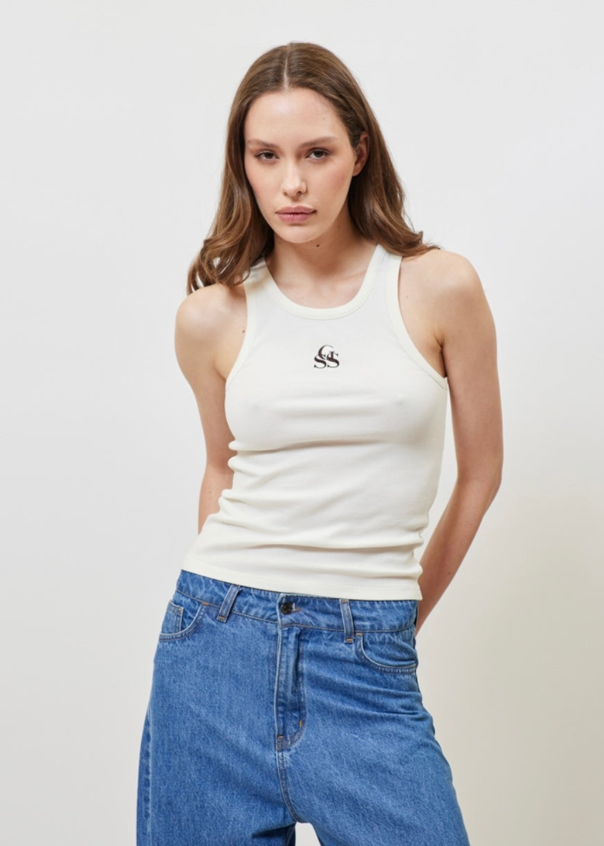 SIENNA TANK TOP WHITE SUNSETGO