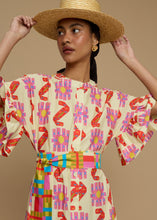 Load image into Gallery viewer, MAXI DRESS NAXOS (NAXOS CUSHION MULTI BEIGE PRINT) MELIΤTA

