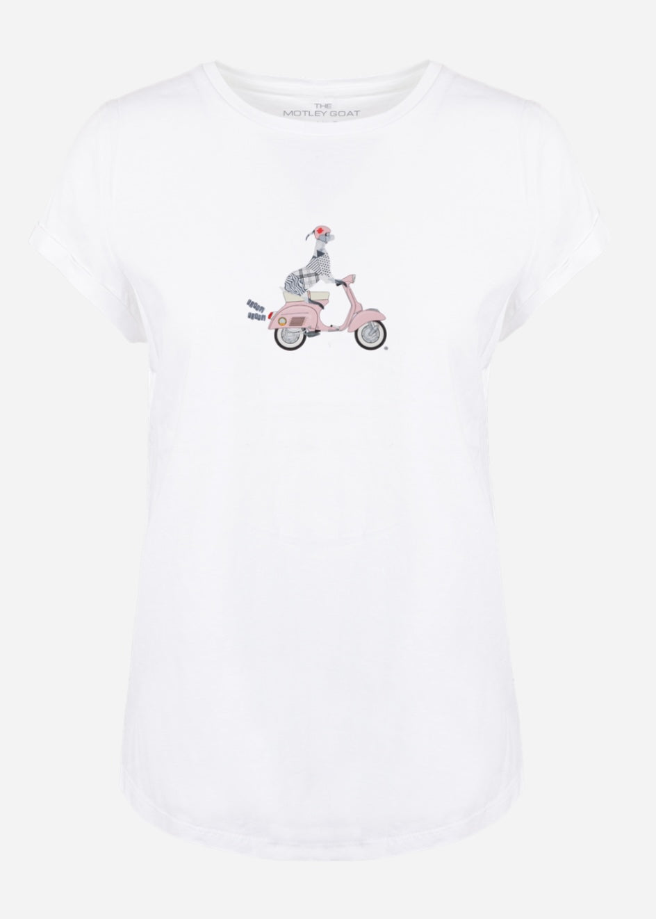 Rolled Sleeves T-Shirt (White) THE MOTLEY GOAT