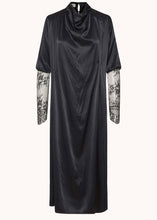 Load image into Gallery viewer, NEWMOON DRESS BLACK (SATIN LACE EMBELLISHED) Nidodileda
