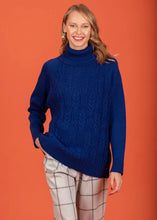 Load image into Gallery viewer, Idina knit sweater (Intense Blue) Chaton
