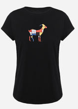 Load image into Gallery viewer, Rolled Sleeves T-Shirt (Black) THE MOTLEY GOAT
