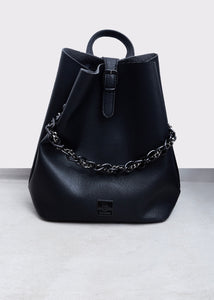 Retro Chain Backpack Black  Elena Athanasiou