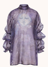 Load image into Gallery viewer, PURPLEMOON DRESS (SHEER PRINTED) Nidodileda
