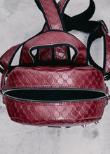 Load image into Gallery viewer, Retro Backpack Large Burgundy Nickel Elena Athanasiou
