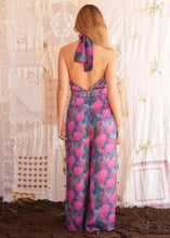 Load image into Gallery viewer, CANARI JUMPSUIT ( PETROL FLORAL) MADAME SHOUSHOU
